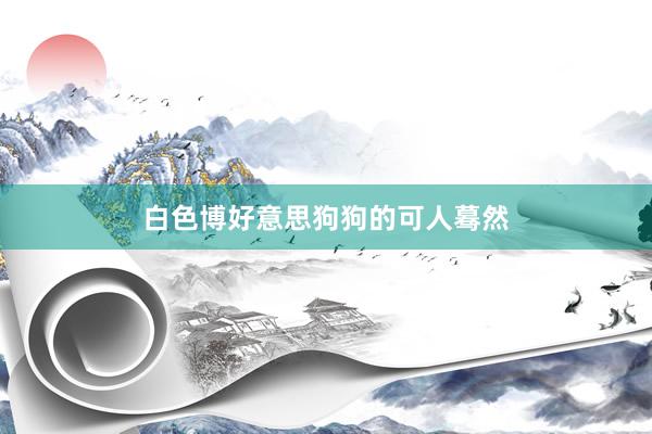 白色博好意思狗狗的可人蓦然